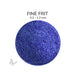 Close-up of Deep Bullseye Cobalt Blue Opalescent 000147 Fine Frit showing 0.2 to 1.2 mm particles.