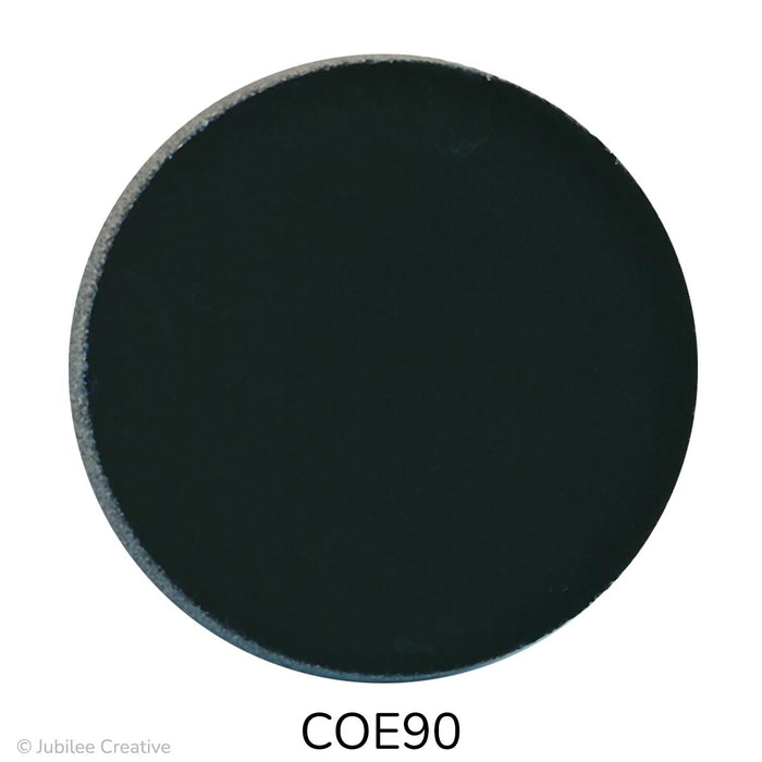 image of a fusible precut black glass circle - COE90