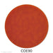 image of a fusible precut opaque burnt orange glass circle - COE90