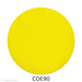 image of a fusible precut canary yellow glass circle - COE90