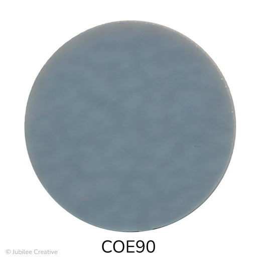 image of a fusible precut deco gray glass circle - COE90