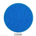 image of a fusible precut blue glass circle - COE90