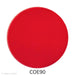 image of a fusible precut red glass circle - COE90