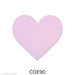 image of a fusible precut opaque pink glass heart - COE90