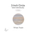 Precut 3-inch Wispy Taupe Oceanside COE96 fusible glass circle, 3mm thick, sold individually.