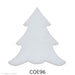 image of a precut white glass christmas tree - COE96