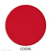 Image of a fusible precut red glass circle - COE96