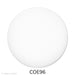 Image of a fusible precut white glass circle - COE96