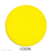 Image of a fusible precut yellow glass circle - COE96