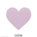 image of a fusible precut opaque pink glass heart - COE96