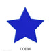 image of a fusible precut opaque dark blue glass five-point star - COE96