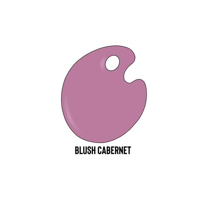 image of blush cabernet violet colored glass paint