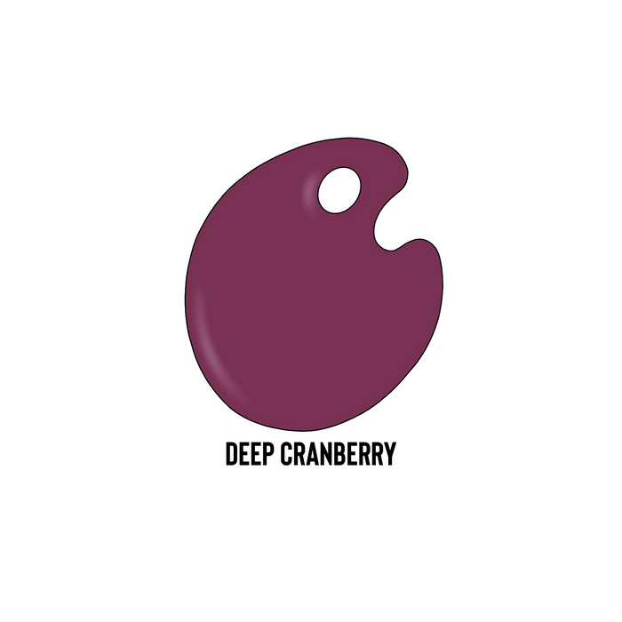 image of deep cranberry colored glass paint