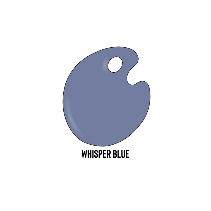 image of whisper blue colored glass paint