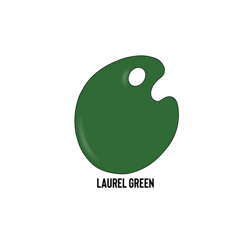 image of laurel green colored glass paint