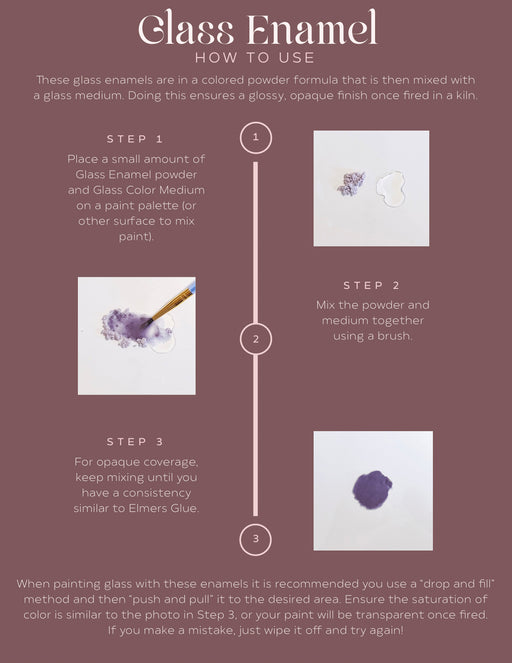 image of how to use glass enamel paints