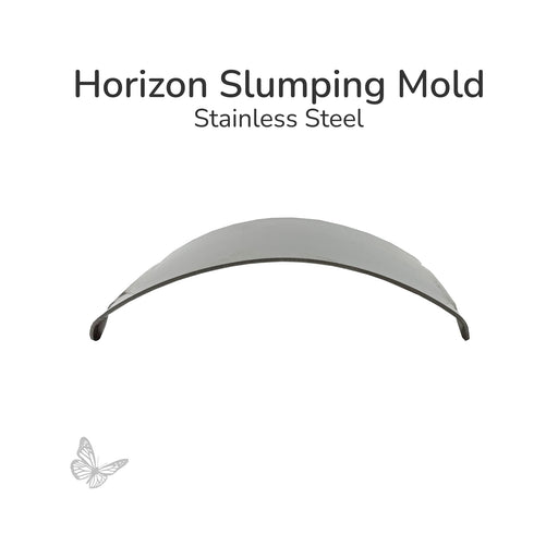 Horizon stainless steel glass slumping mold with built-in feet