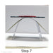 image of Step 7. Cut a piece of fusing paper the length and width of the mold. Place mold in your kiln. It is not necessary to elevate the mold on kiln posts. Next, balance the fusing paper and your glass project on top of the mold and fire using your kiln's standard slump firing schedule.