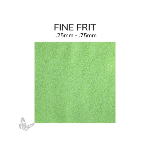 Fine Oceanside COE96 Amazon Green Opalescent glass frit 2264-F, .25 mm to .75 mm particle size
