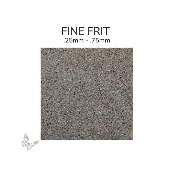 Fine Oceanside COE96 Chocolate Brown Opalescent glass frit 2116-F, .25 mm to .75 mm particle size