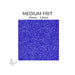 Medium Oceanside COE96 Dark Blue Opalescent glass frit 2306-F, .75 mm to 2.5 mm particle size