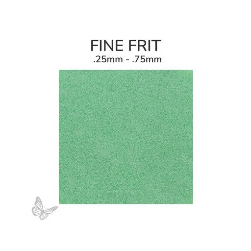 Fine Oceanside COE96 Emerald Green Opalescent glass frit 2226-F, .25 mm to .75 mm particle size