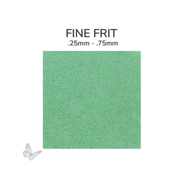 Fine Oceanside COE96 Emerald Green Opalescent glass frit 2226-F, .25 mm to .75 mm particle size