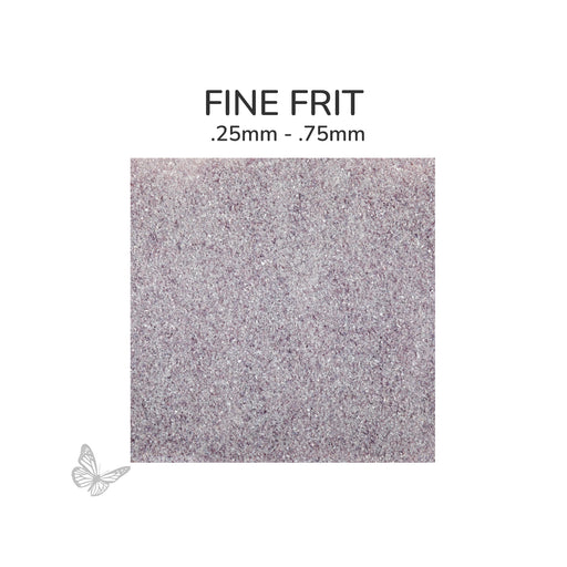Fine Oceanside COE96 Lilac Opalescent glass frit 2404-F, .25 mm to .75 mm particle size