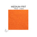 Medium Oceanside COE96 Orange Opalescent glass frit 2702-F, .75 mm to 2.5 mm particle size