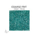 Coarse Oceanside COE96 Peacock Green Opalescent glass frit 2234-F, 2.5 mm to 7.6 mm particle size