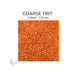 Coarse Oceanside COE96 Persimmon Opalescent glass frit 2711-F, 2.5 mm to 7.6 mm particle size