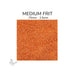 Medium Oceanside COE96 Persimmon Opalescent glass frit 2711-F, .75 mm to 2.5 mm particle size