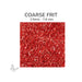 Coarse Oceanside COE96 Red  Opalescent glass frit 2502-F, 2.5 mm to 7.6 mm particle size
