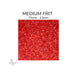 Medium Oceanside COE96 Red Opalescent glass frit 2502-F, .75 mm to 2.5 mm particle size