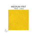 Medium Oceanside COE96 Sunflower Yellow Opalescent glass frit 2672-F, .75 mm to 2.5 mm particle size
