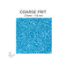 Coarse Oceanside COE96 Turquoise Blue Opalescent glass frit 2334-F, 2.5 mm to 7.6 mm particle size
