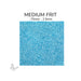 Medium Oceanside COE96 Turquoise Blue Opalescent glass frit 2334-F, .75 mm to 2.5 mm particle size