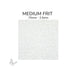 Medium Oceanside COE96 White Opalescent glass frit 200-F, .75 mm to 2.5 mm particle size