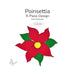 Precut 9-piece poinsettia glass design in Oceanside COE96.