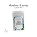 Leaf murrine green mix packaged in a clear bag, COE 96 glass embellishments for fused glass art